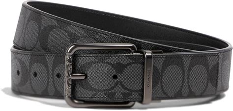 cinto coach hombre negro